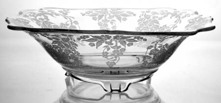 Flower Basket-Clear by New Martinsville