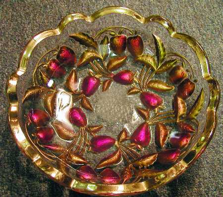 Strawberry Intaglio Gold by Northwood