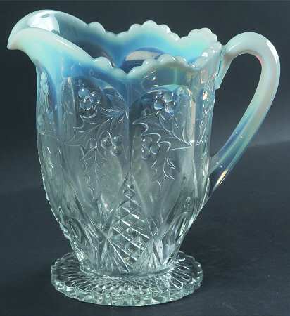 Panelled Holly White Opalescent (No Decorated) by Northwood
