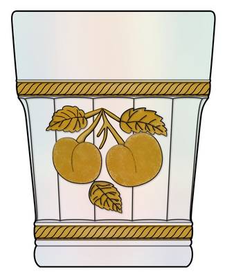 Peach-White Carnival-Gold by Northwood