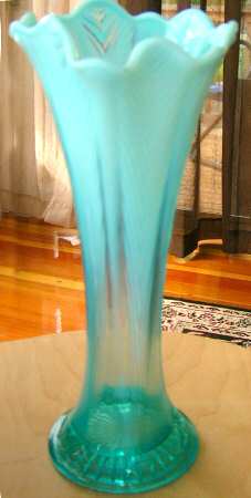 Feathers-Blue Opalescent by Northwood