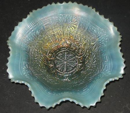Embroidered Mums (Aqua Opalescent) by Northwood