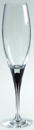Orrefors Intermezzo Black Fluted Champagne