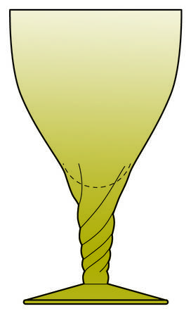 Spiral Yellow by Orrefors