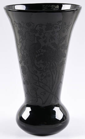 Peacock and Wild Rose Black by Paden City