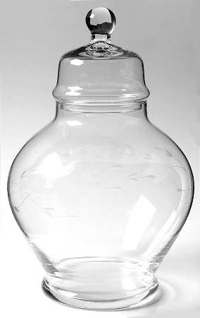Princess House Heritage Large Ginger Jar & Lid