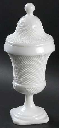 Tiny Hobnail Milkglass by Smith Glass 