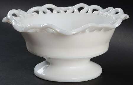 Colonial Lace Milk Glass by Smith Glass 