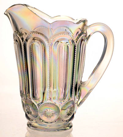 Moon and Star White Carnival by Smith Glass 