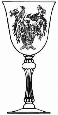 Persian Pheasant Clear (Stem 17392) by Tiffin-Franciscan