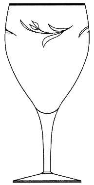 Twilight Clear (Stem 17690, Platinum Trim) by Tiffin-Franciscan