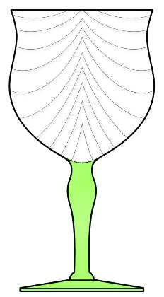 14199 Green Festoon Optic by Tiffin-Franciscan