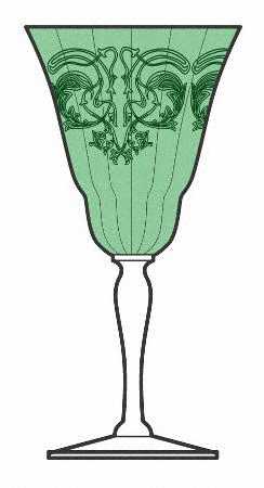 UNK314 Green Bowl by Unknown Manufacturer