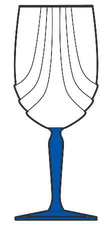 Crystal Blue by Libbey Glass Company