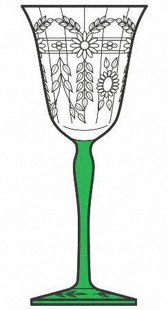 UNK391 Tall, Green Stem by Unknown Manufacturer