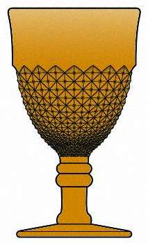 English Hobnail Amber by Westmoreland