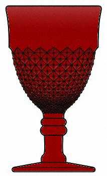 English Hobnail Red by Westmoreland
