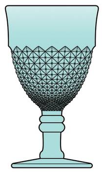 English Hobnail Light Blue by Westmoreland