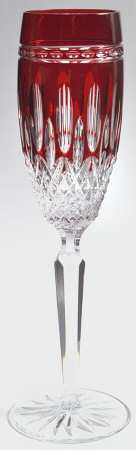 Waterford Crystal Clarendon Ruby Fluted Champagne