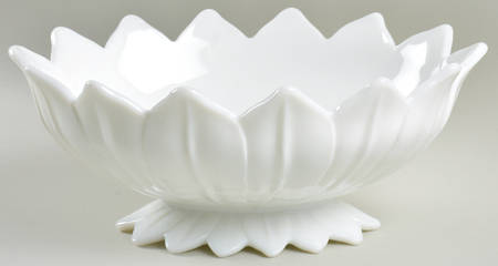 Lotus Milk Glass by Westmoreland