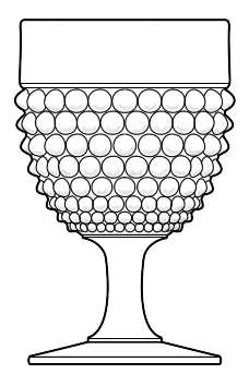 Hobnail Clear by L G Wright Glass