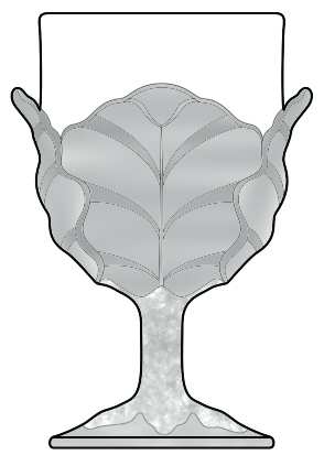 Cabbage Leaf by L G Wright Glass