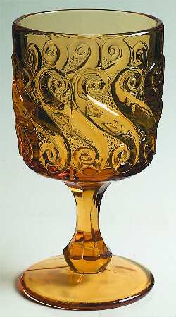S Amber by L G Wright Glass