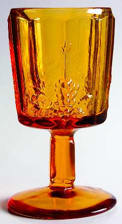 Panel Grape Amber by L G Wright Glass