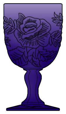 Wild Rose Amethyst by L G Wright Glass