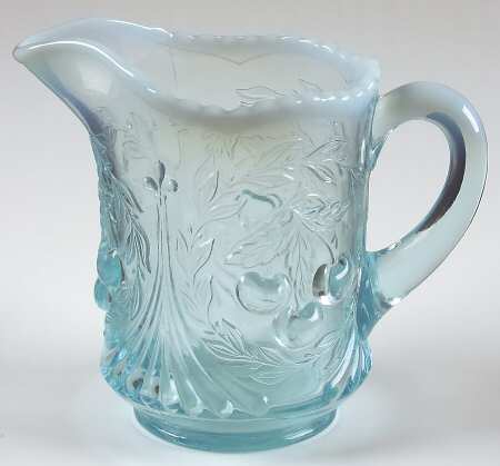 Cherry Blue Opalescent by L G Wright Glass