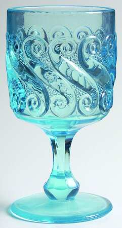 S Blue by L G Wright Glass