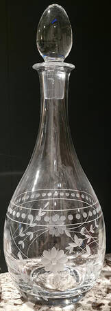 Williams-Sonoma Vintage Etched Decanter & Stopper