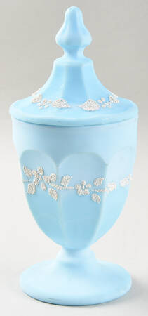 White Beaded Bouquet-Blue Mist by Westmoreland