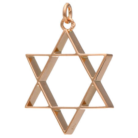 Estate Jewelry Pendants 14KR Star of David Pendant