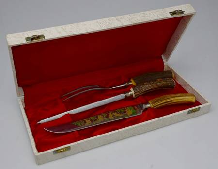 Stainless Stag Handles by Anton Wingen, Jr