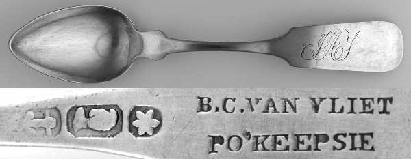Coin Silver Flatware by Benjamin C Van Vliet