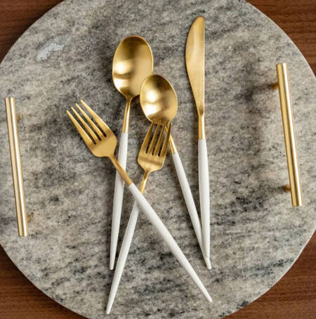 Mazzy White (Gold Electroplate) by Cambridge Silver