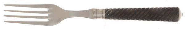 Montaigne-Twisted Black Wood (Silverplate) by Ercuis