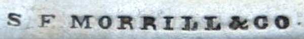 S F Morrill by Flatware Backstamps