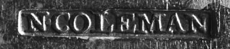 Nathaniel Coleman by Flatware Backstamps