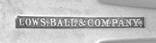 Lows, Ball & Co by Flatware Backstamps