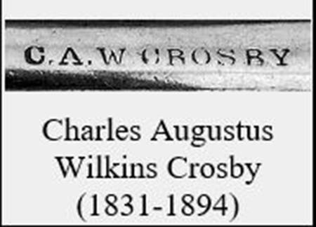 C A W Crosby by Flatware Backstamps