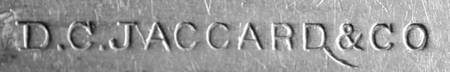 D C Jaccard & Co by Flatware Backstamps