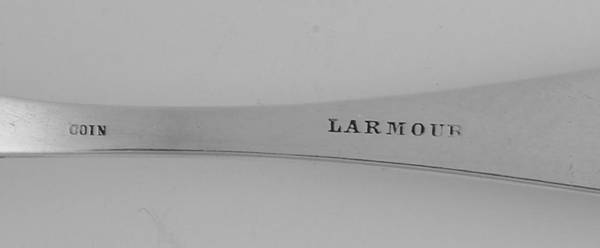 W B Larmour by Flatware Backstamps