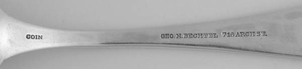 George H Bechtel by Flatware Backstamps