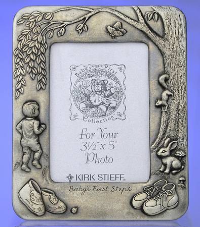 Baby's First Steps (Pewter, Hlwr) by Kirk Stieff