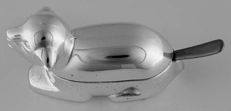 Animal Salt Cellars (Slvpt, Hollowware) by Oneida Silver
