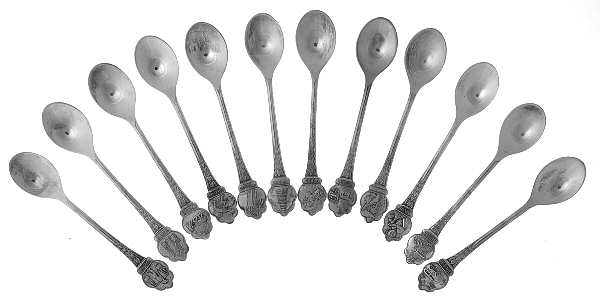 European Style Silverplate Flatware by Unknown Mfg Silver