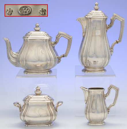 European Sterling Hollowware by Unknown Manufacturer