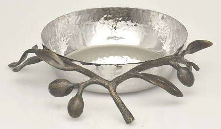 Olive Branch (Metal, Hollowware) by Michael Aram